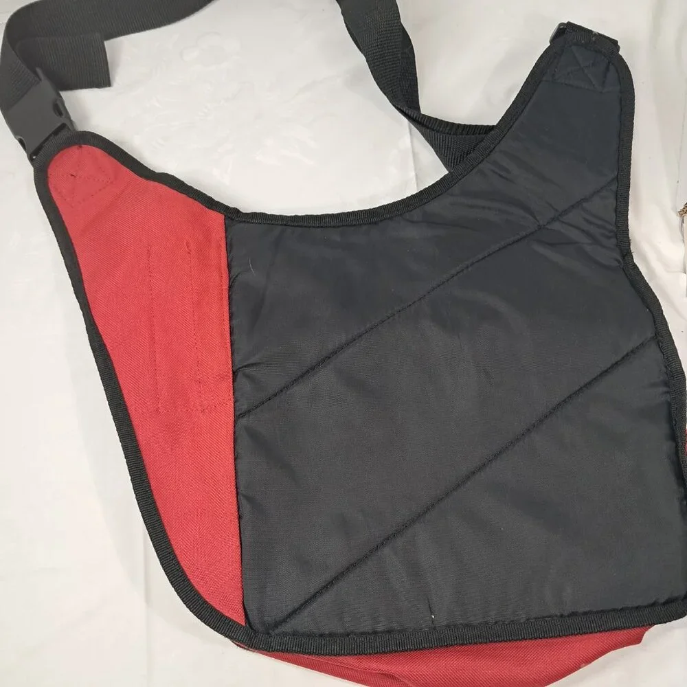 Everest Messenger Bag Red black‎ crossbody travel men women unisex Vintage